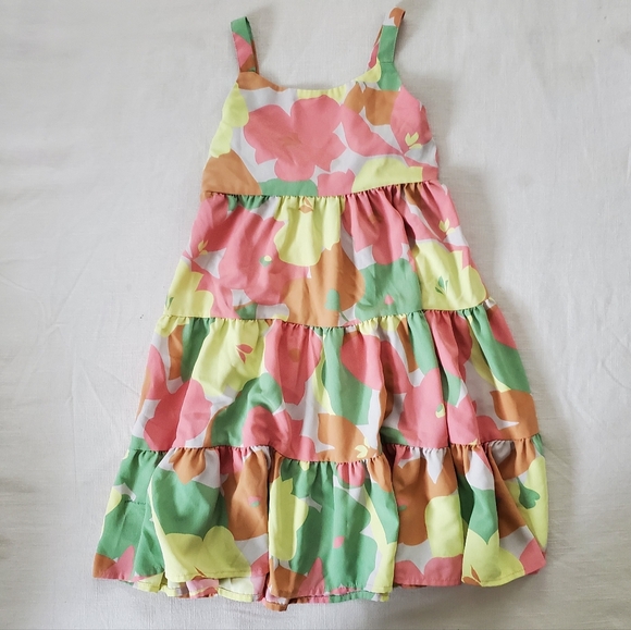Sanctuary Other - Social Standard Colorful Floral Watercolor Painted Kids Dress 7/8 Girl Whimsical